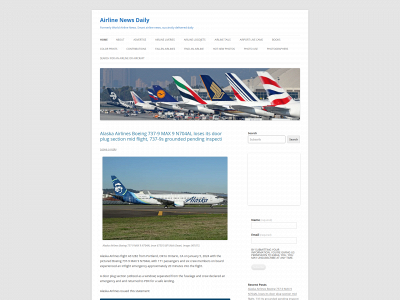 airlinenewsdaily.com snapshot