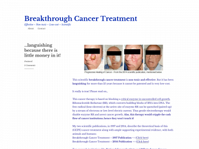 cancer-free.net snapshot