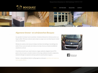 schrijnwerkenbocquez.be snapshot