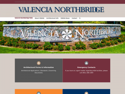 valencianorthbridgehoa.com snapshot