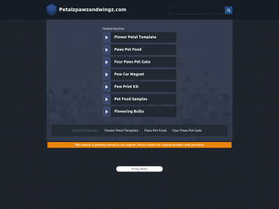 petalzpawzandwingz.com snapshot