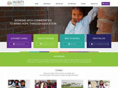 jagritifoundation.org snapshot