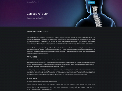 correctivetouch.com snapshot