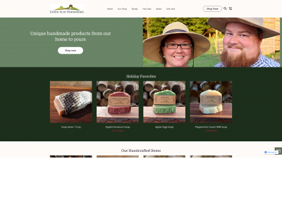 greenacrehomestead.com snapshot