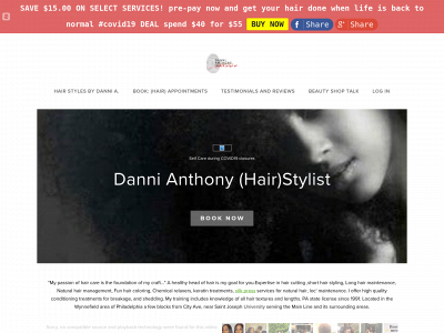 www.dannianthony.com snapshot