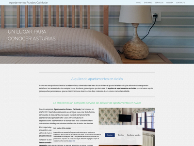 apartamentosruralescamoran.es snapshot