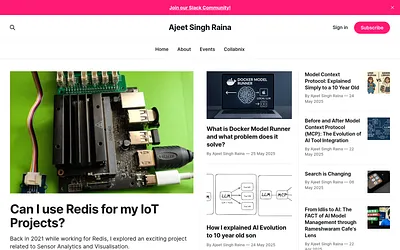 ajeetraina.com snapshot