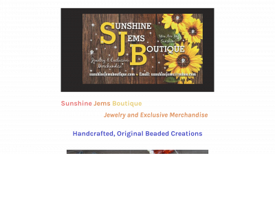 sunshinejemsboutique.com snapshot