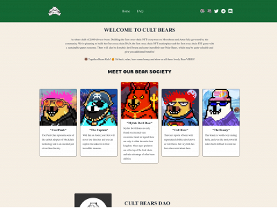 cultbearsdao.com snapshot
