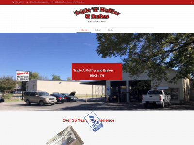 tripleamufflerandbrakes.com snapshot