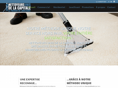 nettoyeursunislacapitale.ca snapshot