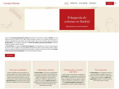 www.carmenmartinpeluqueria.com snapshot