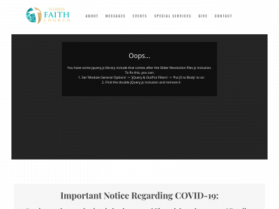 floridafaithchurch.com snapshot