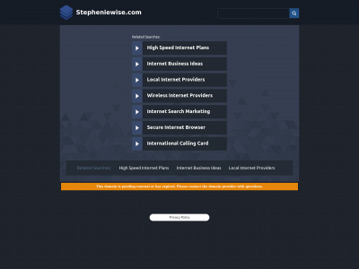 stepheniewise.com snapshot