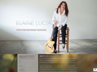 elaineluciamusic.com snapshot