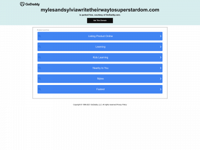 mylesandsylviawritetheirwaytosuperstardom.com snapshot