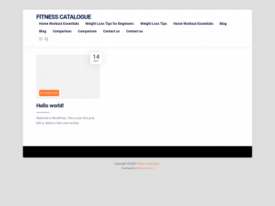 fitnesscatalogue.org snapshot