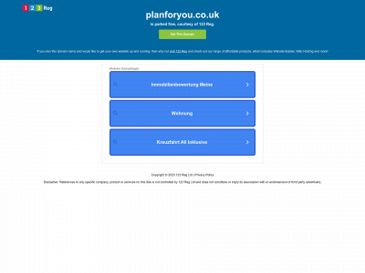 planforyou.co.uk snapshot