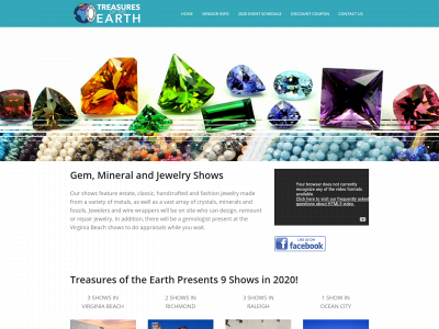 treasuresoftheearth.com snapshot
