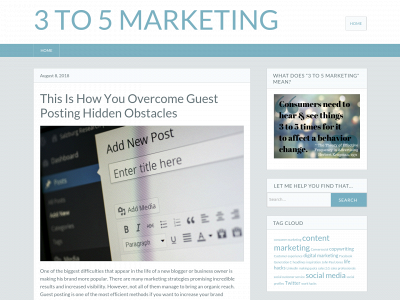 3to5marketing.com snapshot