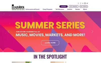 blackrockcenter.org snapshot