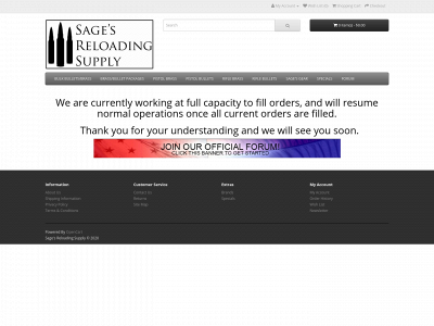 sagesreloadingsupply.com snapshot