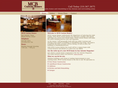 mcbcustomhomes.com snapshot