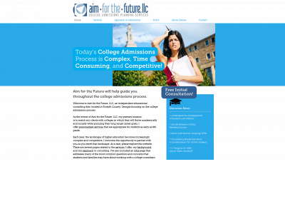 aimforthefuture.com snapshot