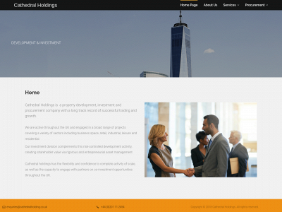 cathedralholdings.co.uk snapshot