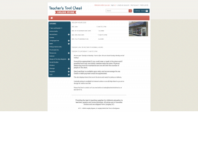 teacherstoolchest.ca snapshot