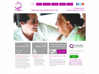 prestigecare.co.uk snapshot