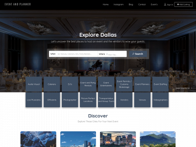 eventandplanner.com snapshot
