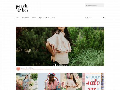 peachandbeeclothing.com snapshot