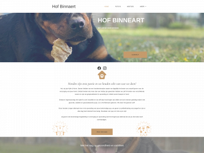 hofbinnaert.be snapshot