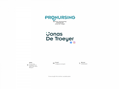 pronursing.be snapshot