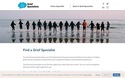 griefspecialists.net snapshot