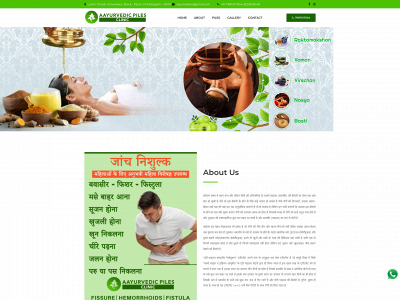 aayurvedicpilesclinic.com snapshot
