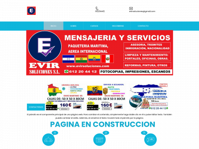 evirsoluciones.com snapshot