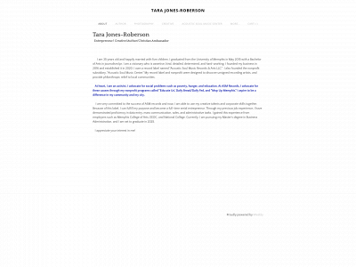 www.tarajonesroberson.com snapshot