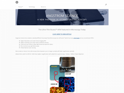 angstromscience.com snapshot
