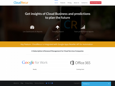 cloudrecur.com snapshot