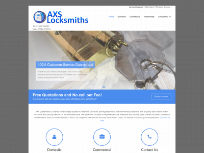 axslocksmiths.co.uk snapshot