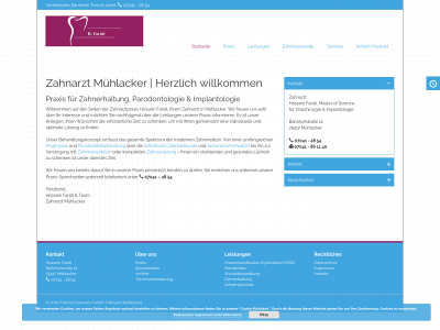 zahnarzt-faridi.de snapshot