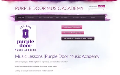 www.purpledoormusic.com snapshot