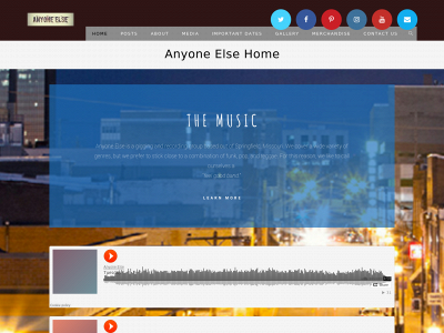 anyoneelseband.com snapshot