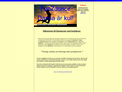 fun2dance.se snapshot