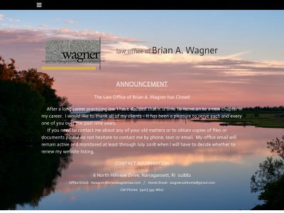 brianwagnerlaw.com snapshot