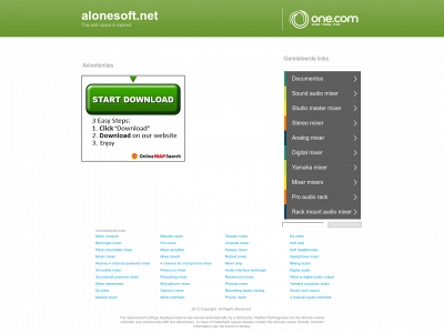 alonesoft.net snapshot