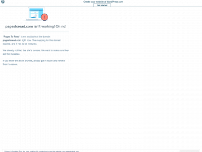 pagestoread.com snapshot
