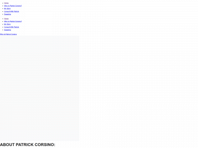 patrickcorsino.com snapshot